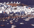 mykonos harbour