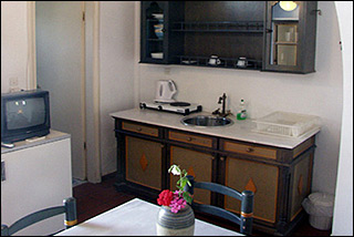 Andromeda Apartments Guestroom Kitchen