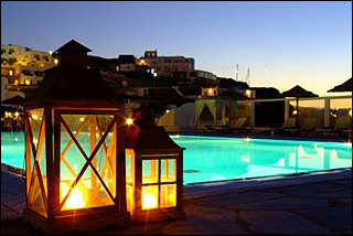 Mykonos Bay Pool By Night