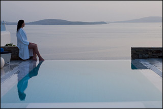 Mykonos Grand Resort Private Pool View
