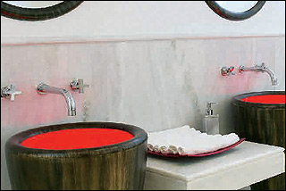 Mykonos Theoxenia Junior Suite Bathroom