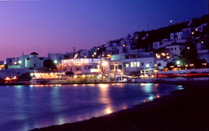 Mykonos Port By Night